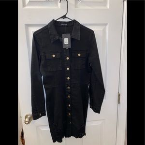 Brand new Fashion Nova black denim dress